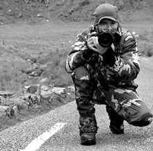 Peter Guban Photographer in the Kerry montains, close to Killarney