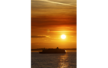 Rosslare Pembroke Ferry in the Sunset