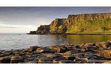 Stepping stones into the sea, these basaltic columns of the Giant's Causeway in Northern Ireland formed from volcanic activity some 50 million to 60 million years ago