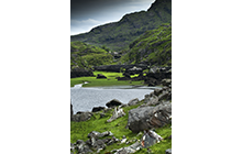 The Gap of Dunloe / Bearna an Choimín A glacial cut valley in Killarney National Park. It is a favourite trip by tourists due to its rugged beauty